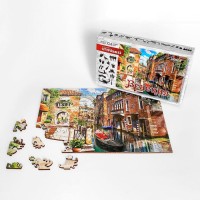 Фигурный деревянный пазл "Венеция" Citypuzzles 