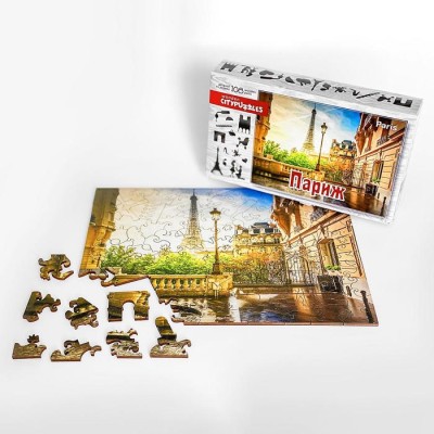 Фигурный деревянный пазл "Париж" Citypuzzles