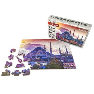 Фигурный деревянный пазл "Стамбул" Citypuzzles