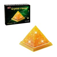 Пазл 3D кристаллический, "Пирамида", 18 деталей, цвета МИКС