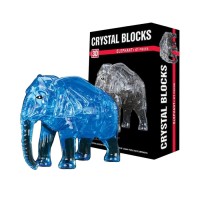 Пазл кристаллический 3D "Слон" 41 деталь
