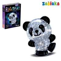 Пазл 3D кристаллический Панда, 53 детали