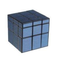 Зеркальный кубик Qiyi MIRROR Blocks 3x3 синий металлик
