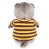 Басик в полосатой футболке с пчелой, 22 см
