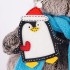 Басик в шарфике с пингвином, 25 см
