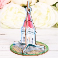 Настольный сувенир 3D Красноярск, Часовня Параскевы Пятницы, дерево
