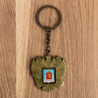 Брелок в форме герба "Красноярск" Часовня Параскевы Пятницы