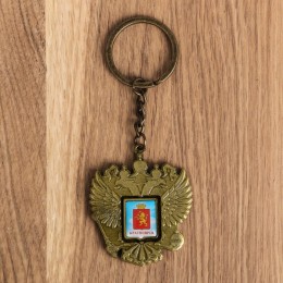 Брелок в форме герба "Красноярск" Часовня Параскевы Пятницы