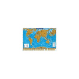 Скретч-карта мира "Карта твоих путешествий" со стираемым слоем 86x60 см