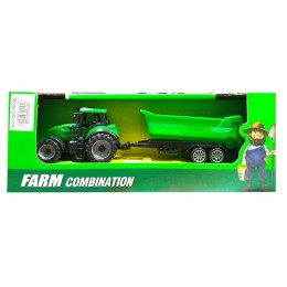 Трактор фермерский с прицепом