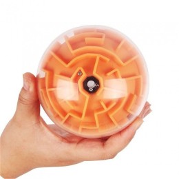 Шар лабиринт 3D головоломка, оранжевый, 10 см