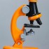Детский микроскоп кратность до х1200, оранжевый, подсветка