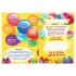 Игра-открытка поздравление детская "С днем рождения!", воздушные шары