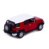 Машина металлическая Toyota FJ Cruiser, 1:36, открываются двери, инерция, цвет красный