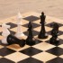 Настольная игра 3 в 1 "Орнамент" шахматы, шашки, нарды, доска 40x40 см, дерево